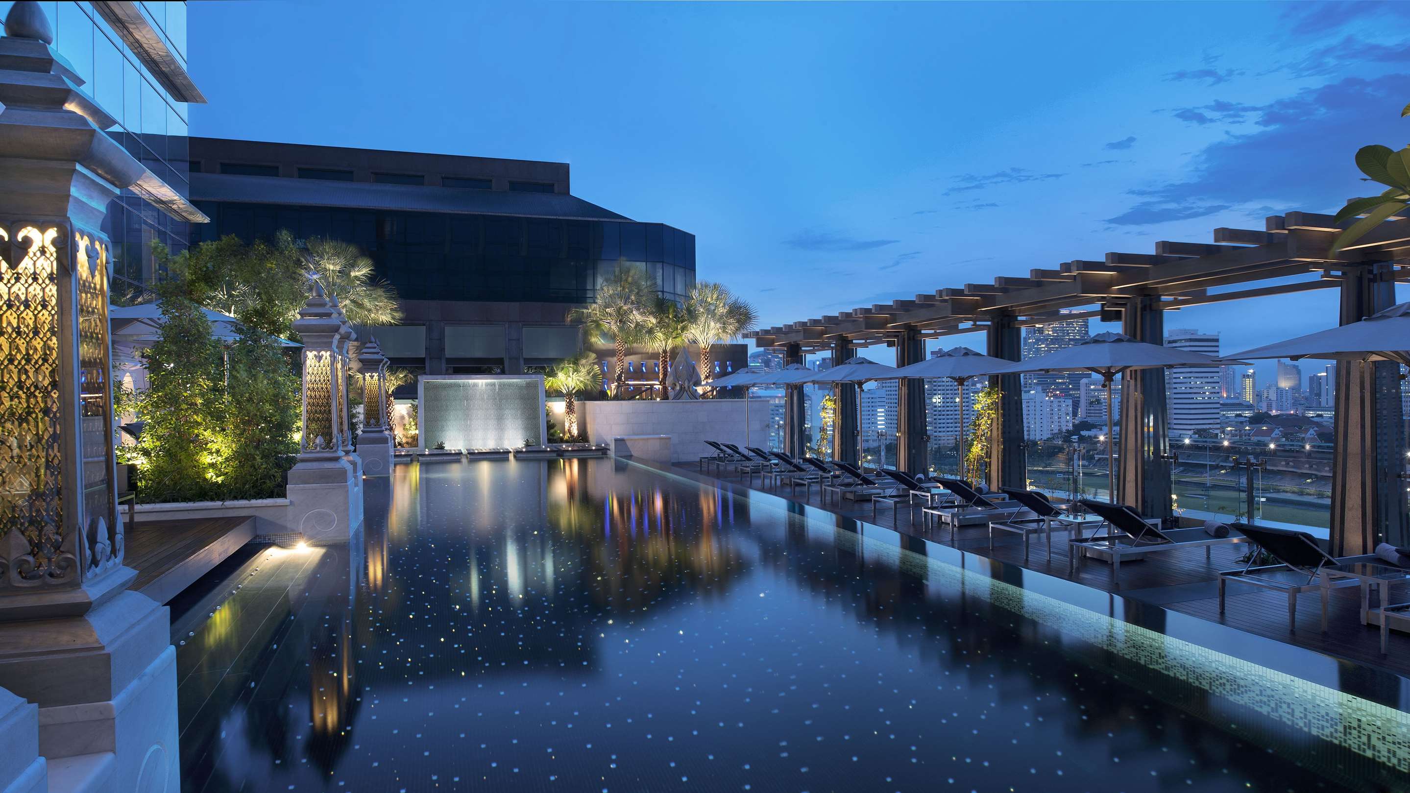 Swimming Pool Evening