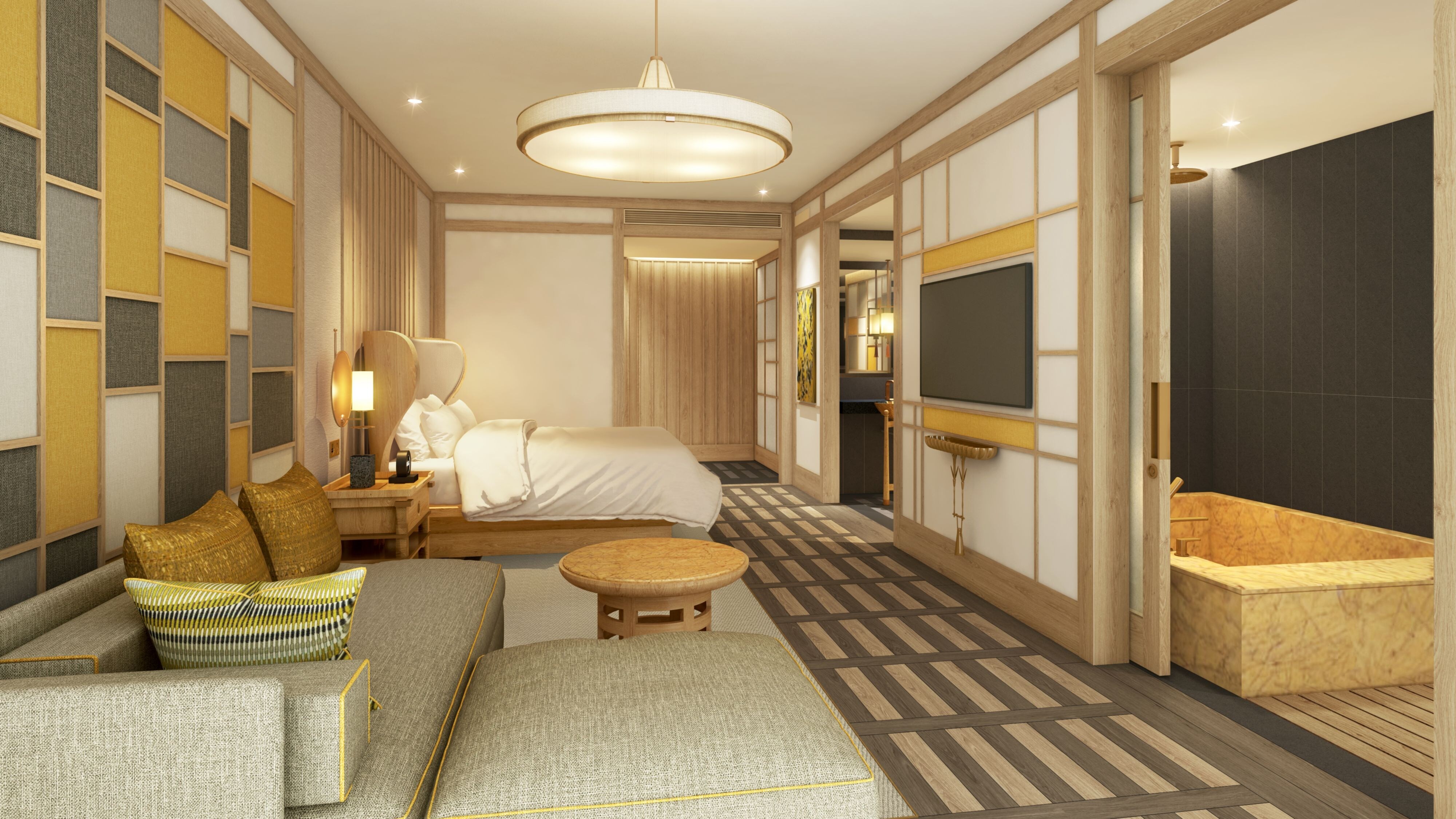 디럭스 킹, 가든 뷰, 발코니