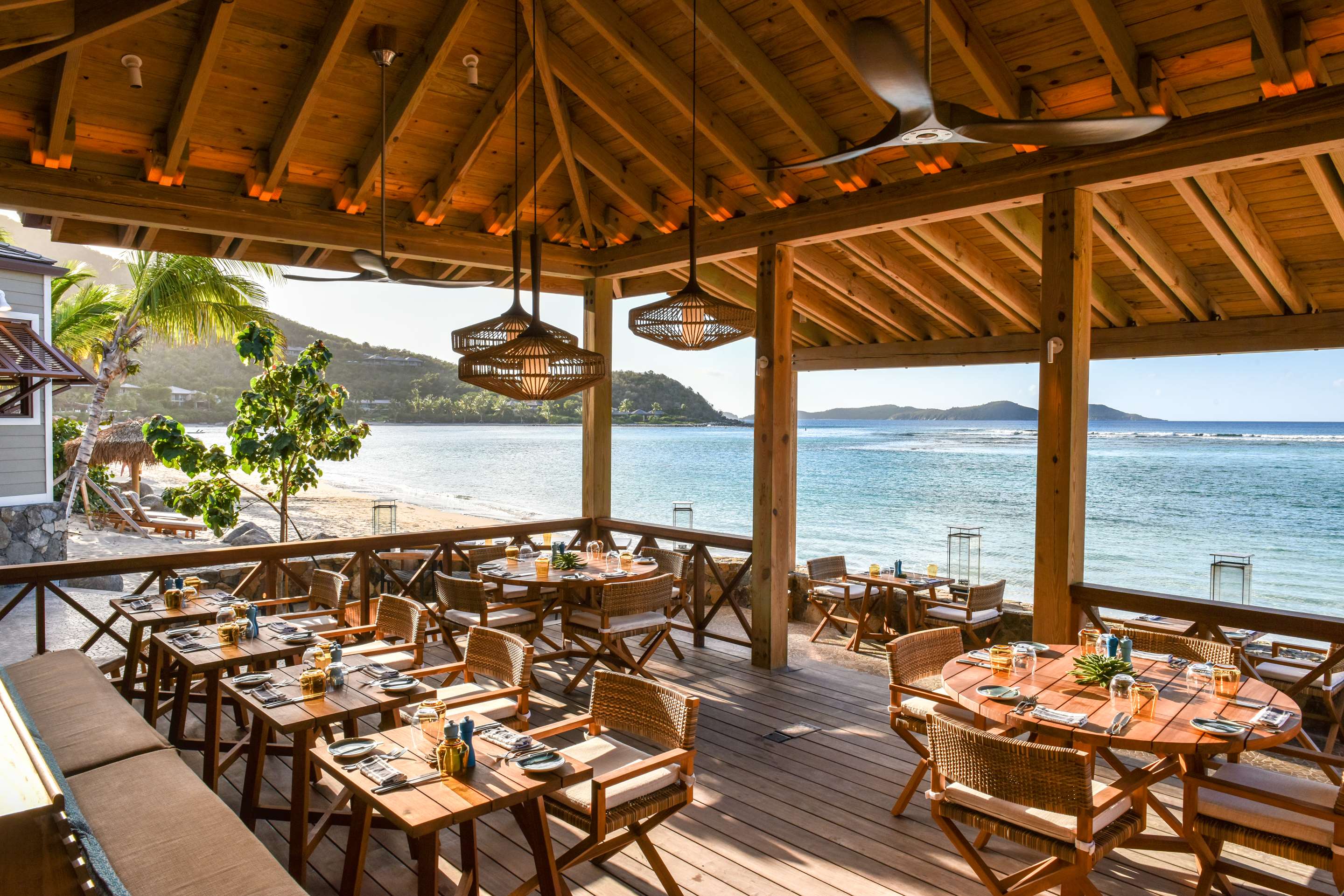 Rosewood Little Dix Bay Reef House Sea Front Dining