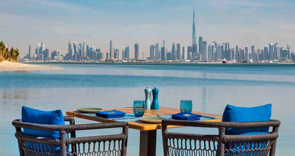 Anantara World Islands Dubai Restaurant Helios Exterior Close up View x
