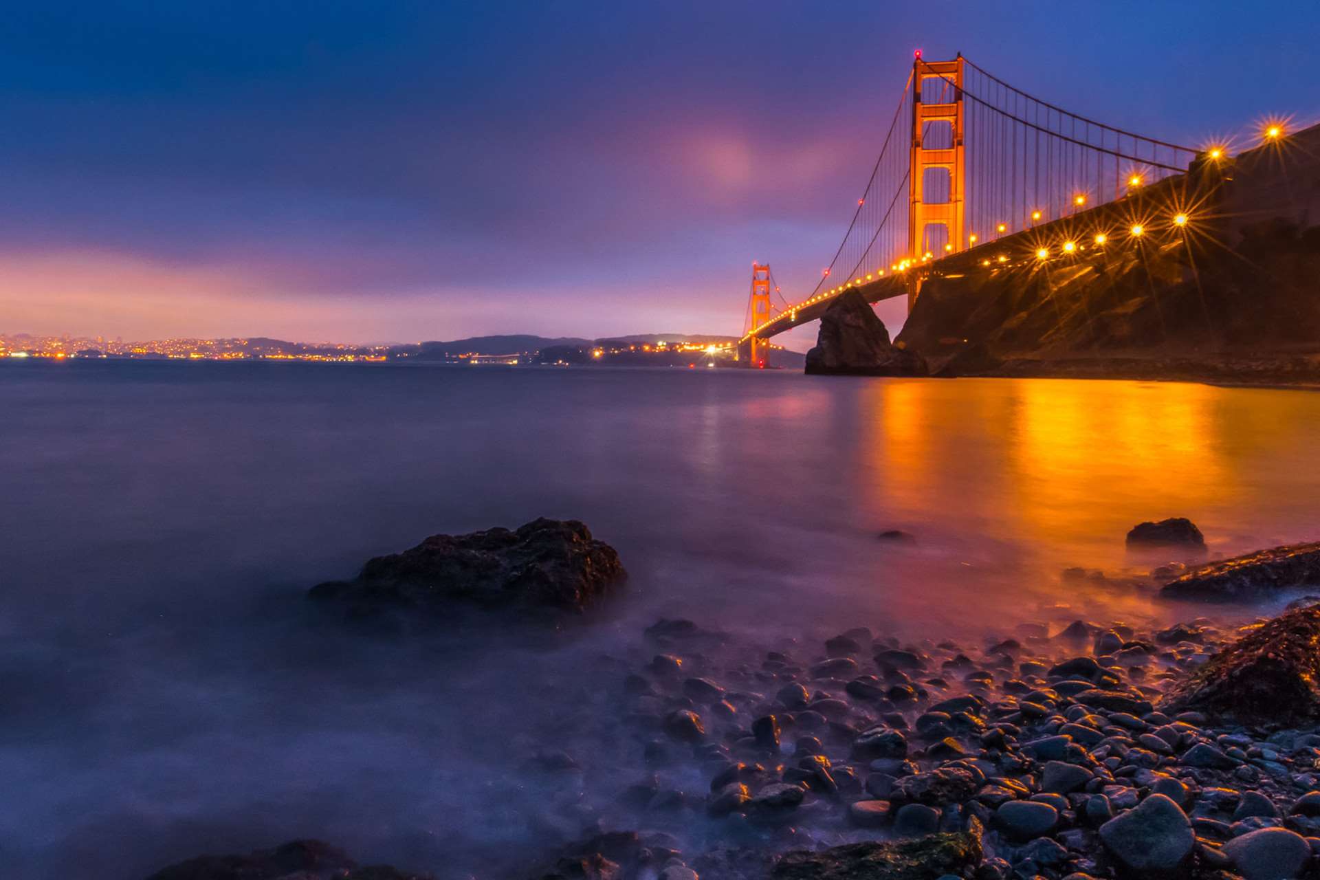 Golden Gate Bridge by Night