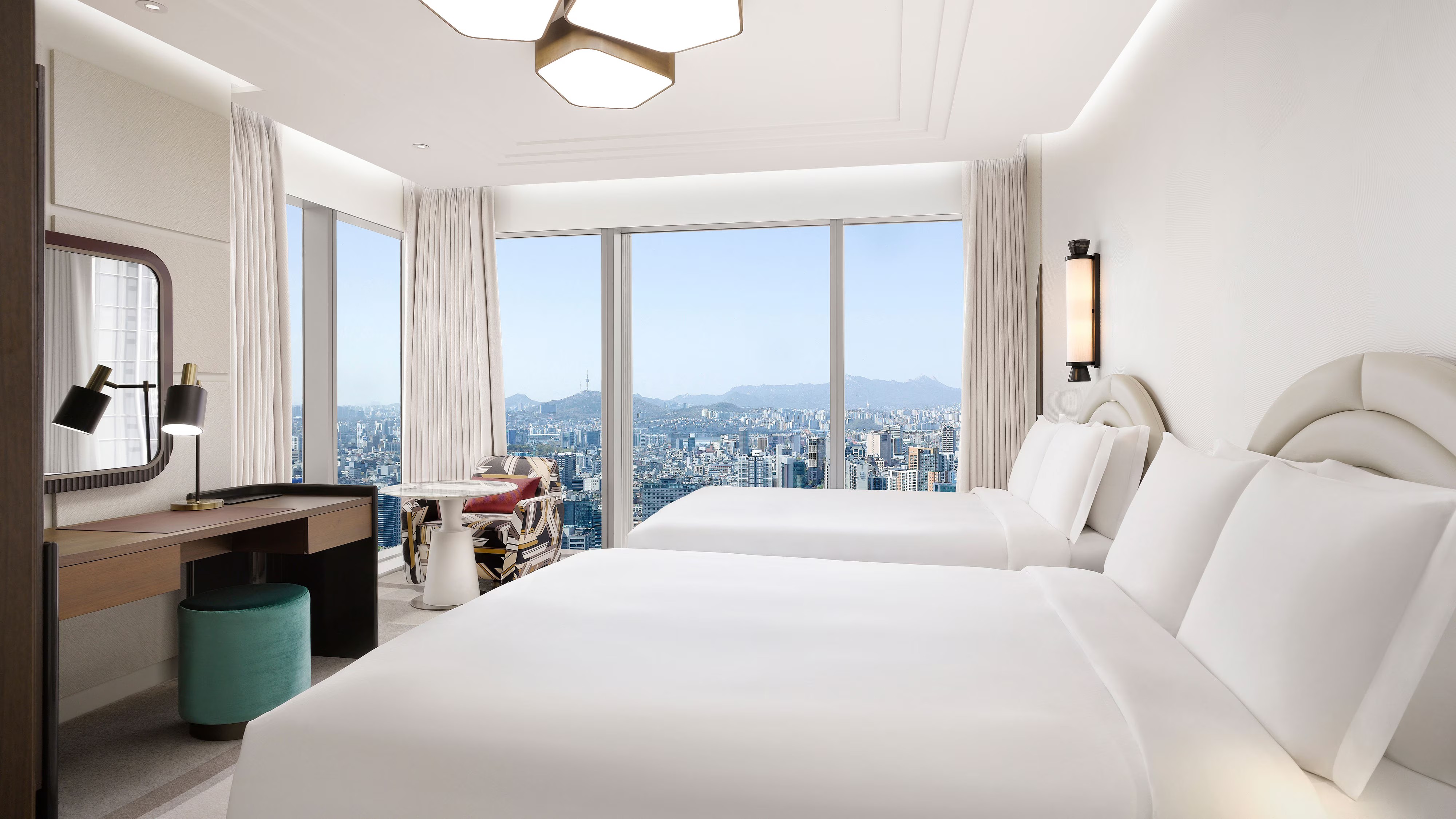 그랜드 마스터 스위트, 퀸베드 2개, 시티 뷰, 코너룸