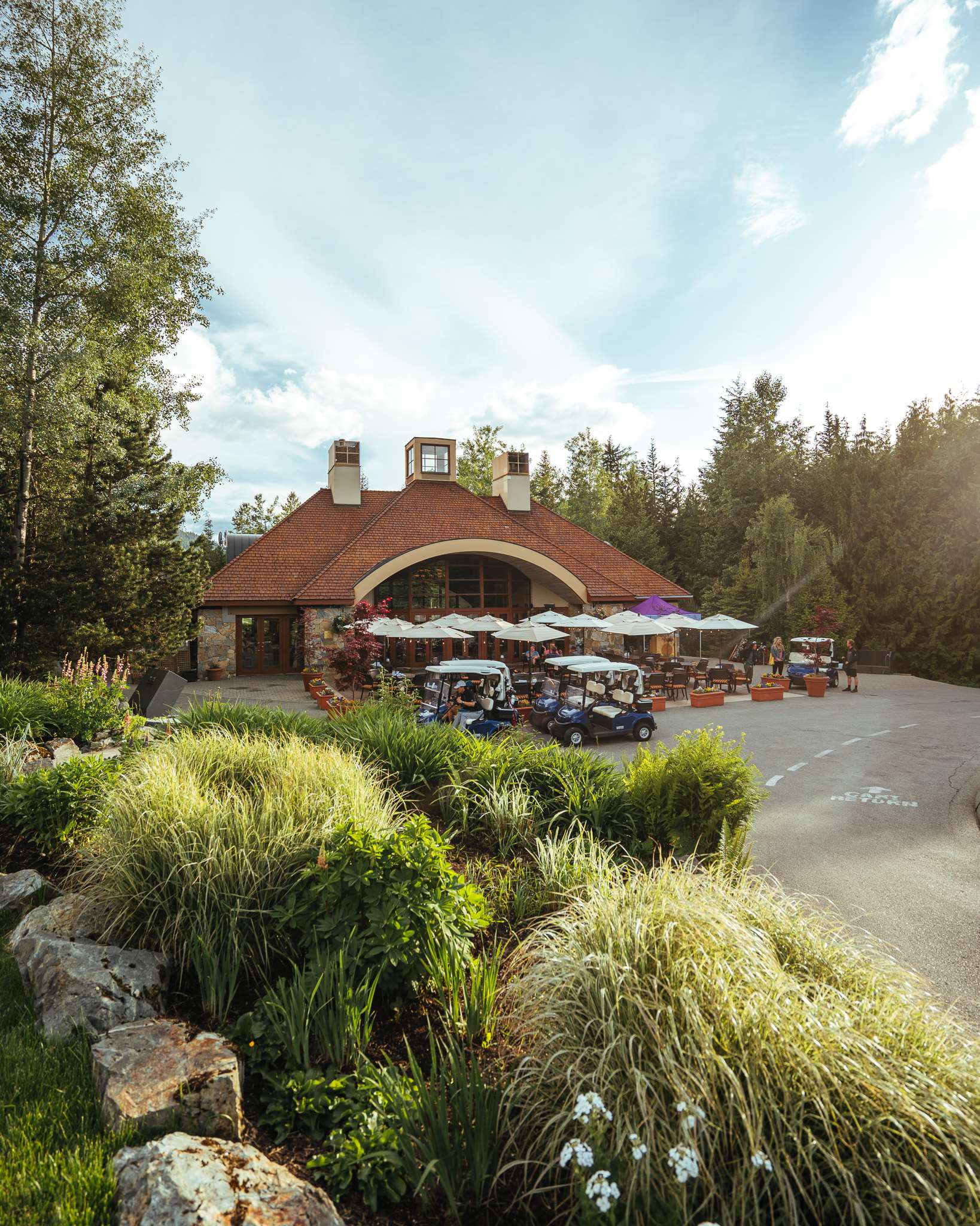 The Clubhouse at Fairmont Chateau Whistler Golf Club.
