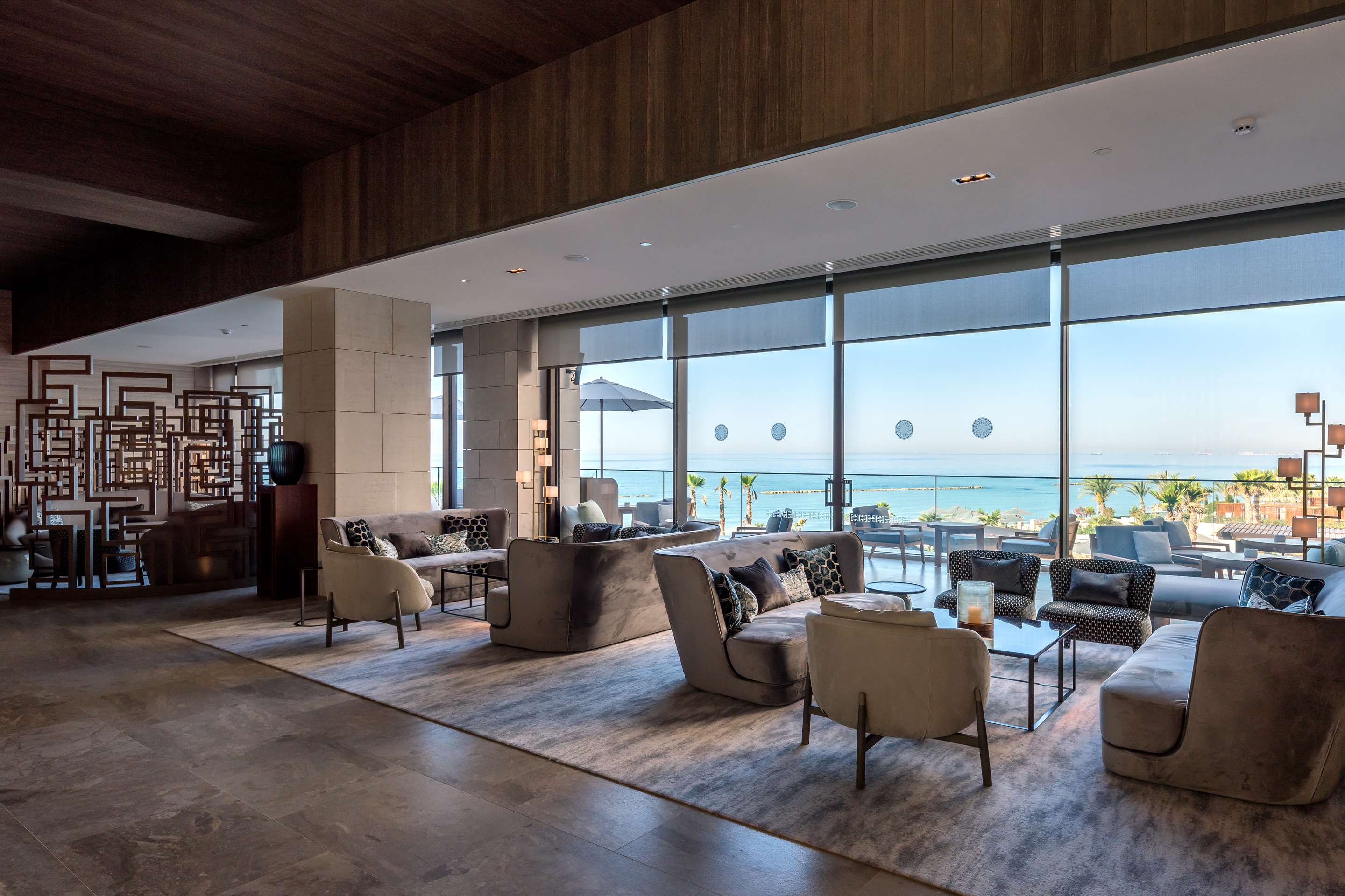 The Lobby Bar Lounge area with Seaview
