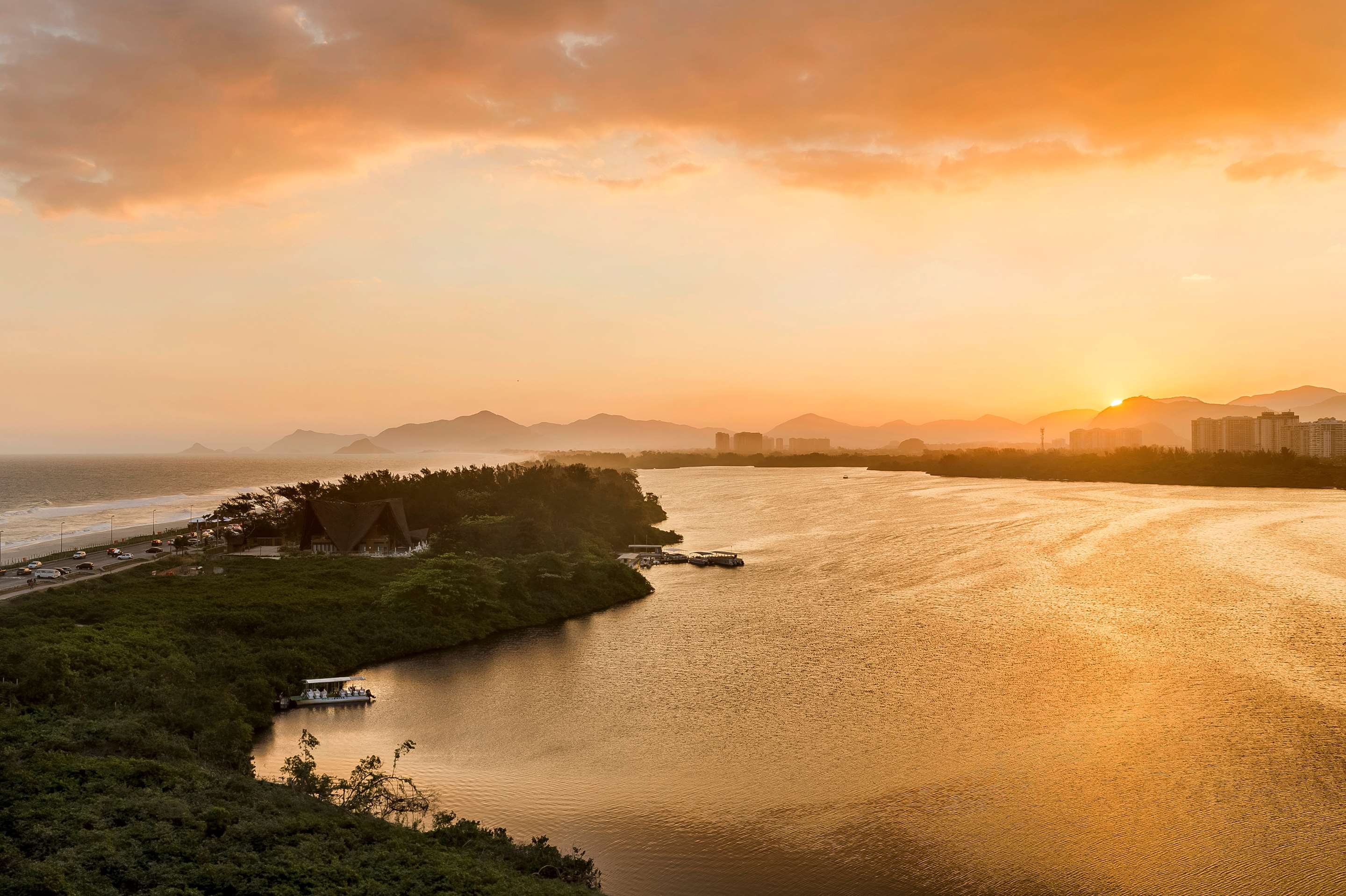 Sunset at Marapendi Lagoon