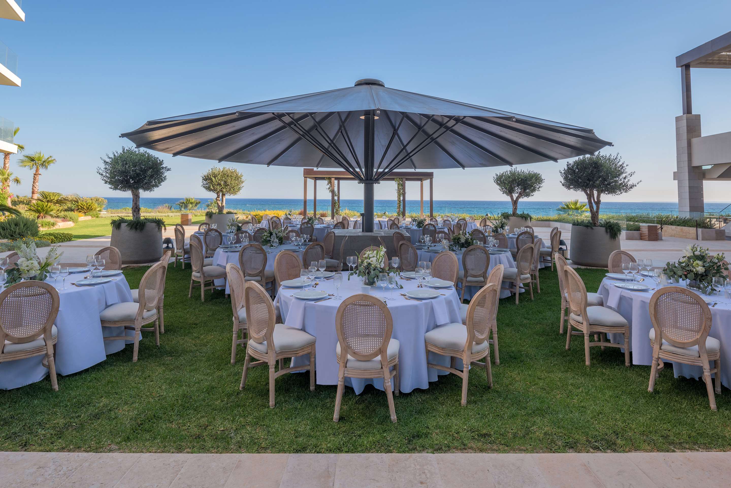 Event Lawn Wedding Reception Set Up