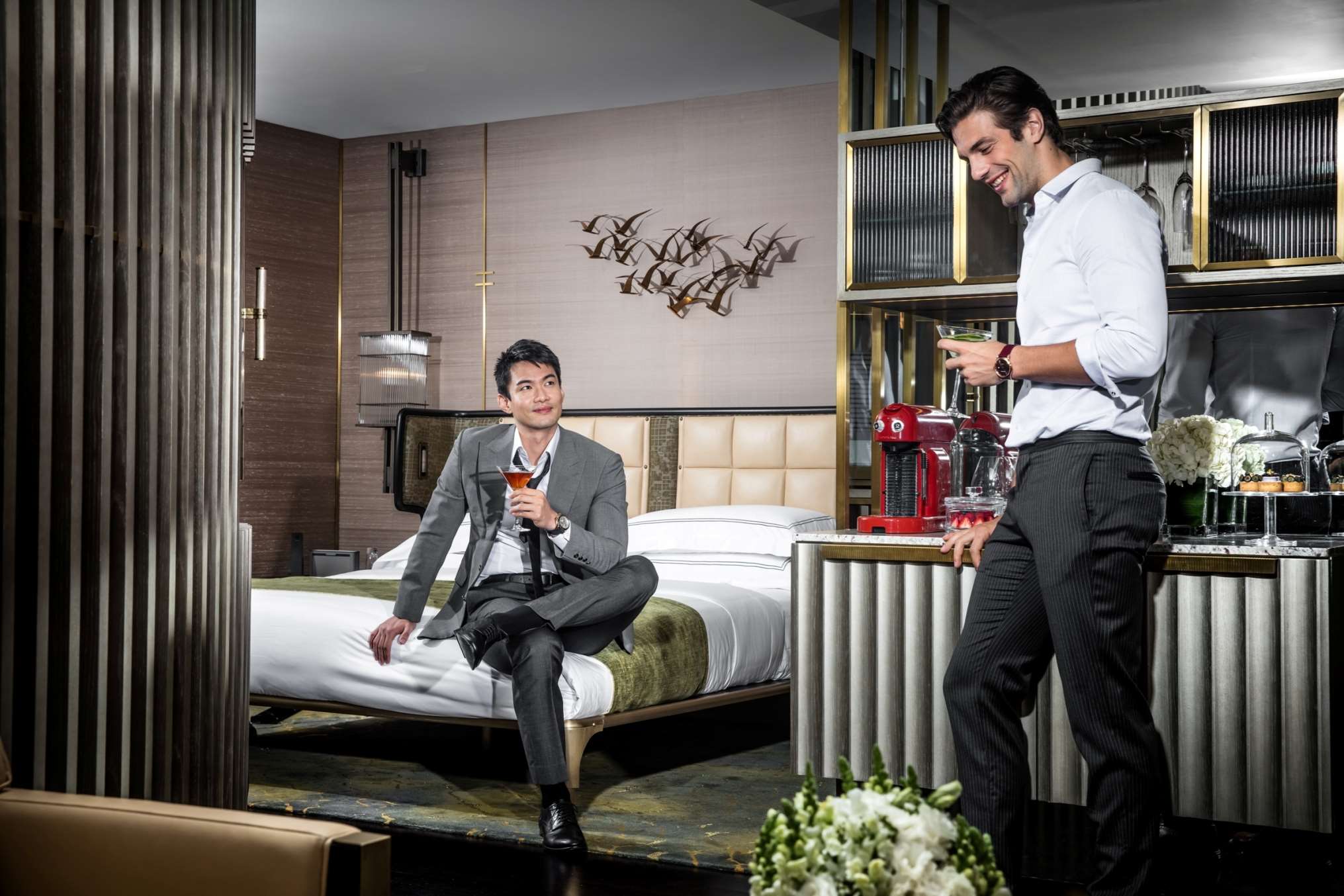 Entertaining in room