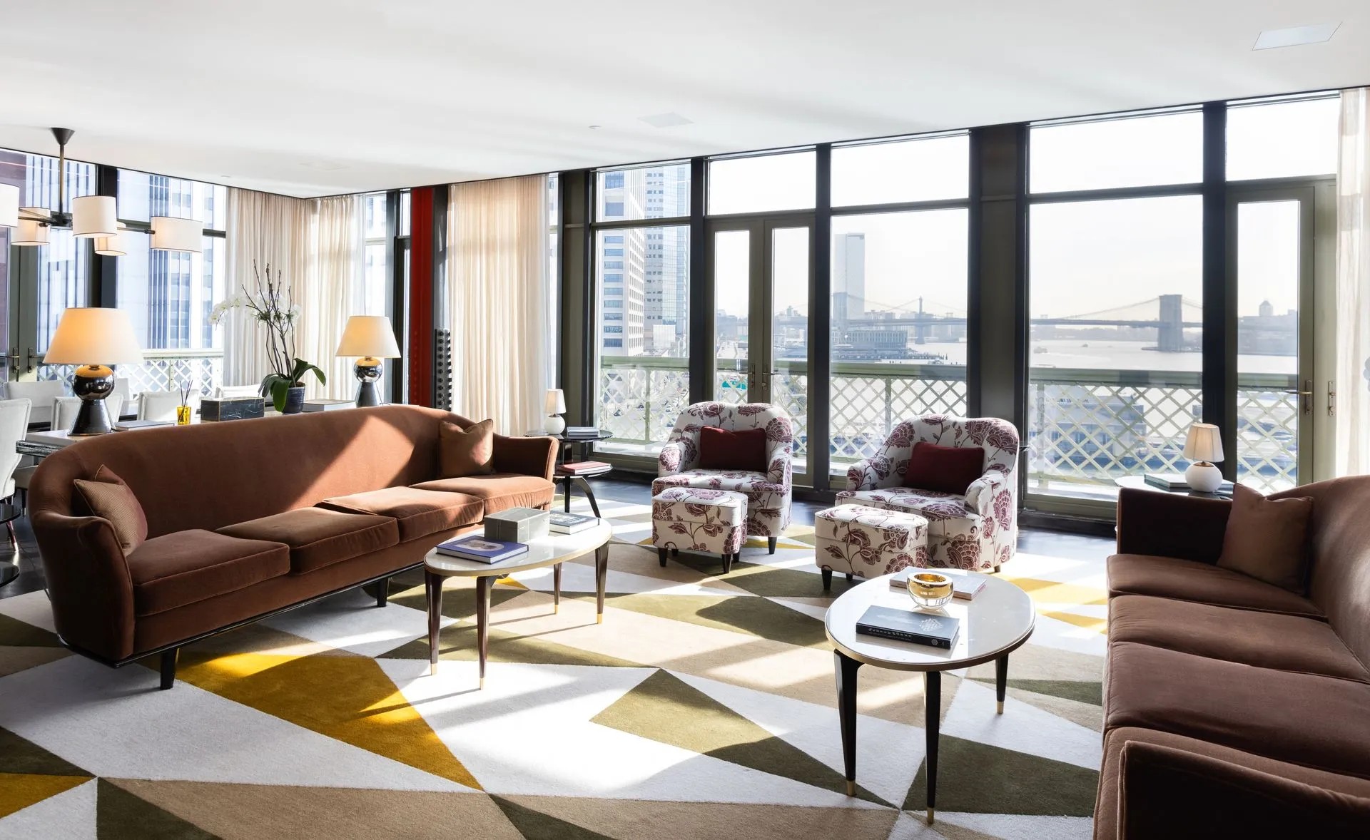 뢰블링 프레지덴셜 스위트 (투 베드룸) 래프어라운드 테라스 - 킹 2개