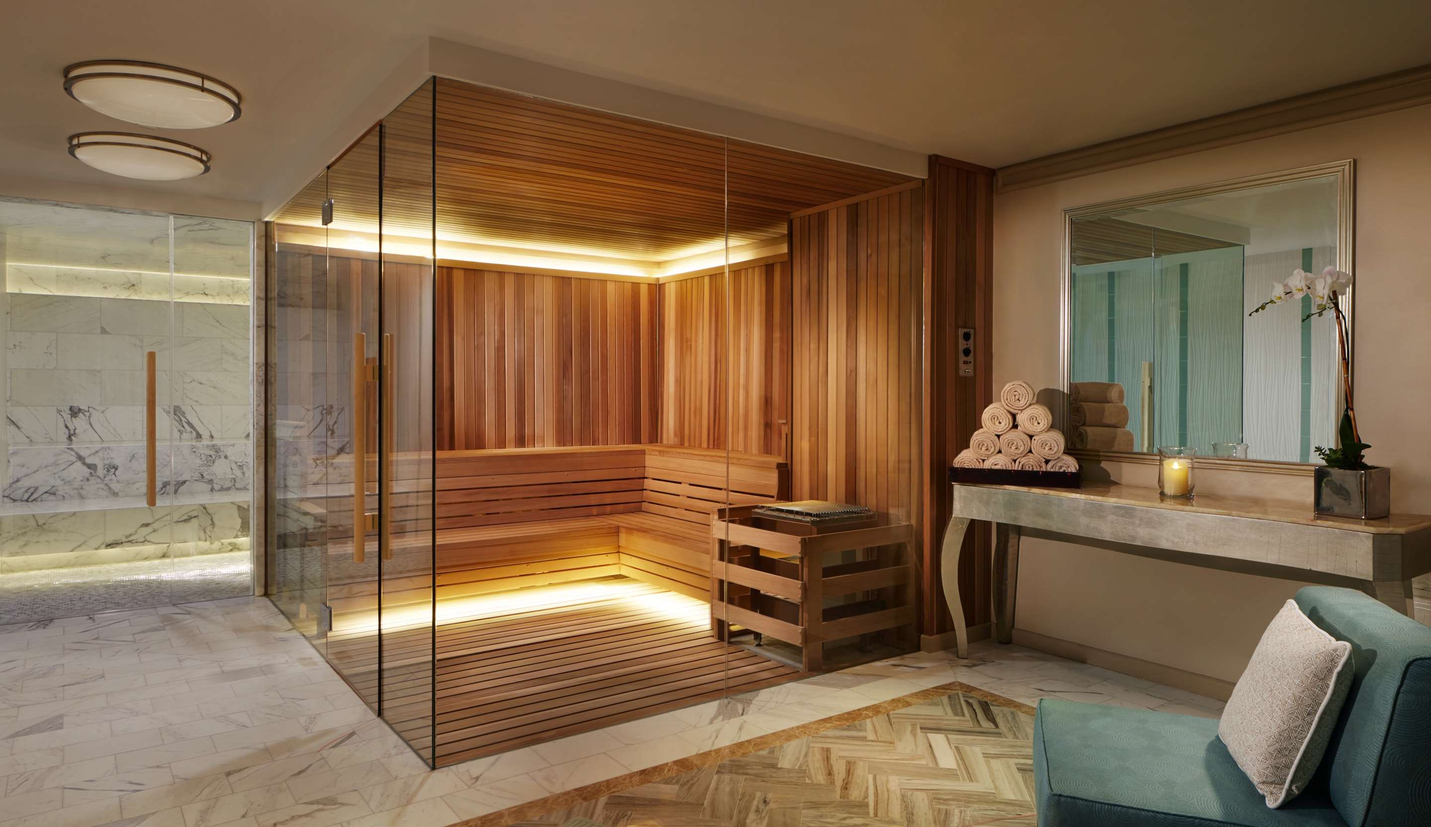 Spa Steam Room and Sauna