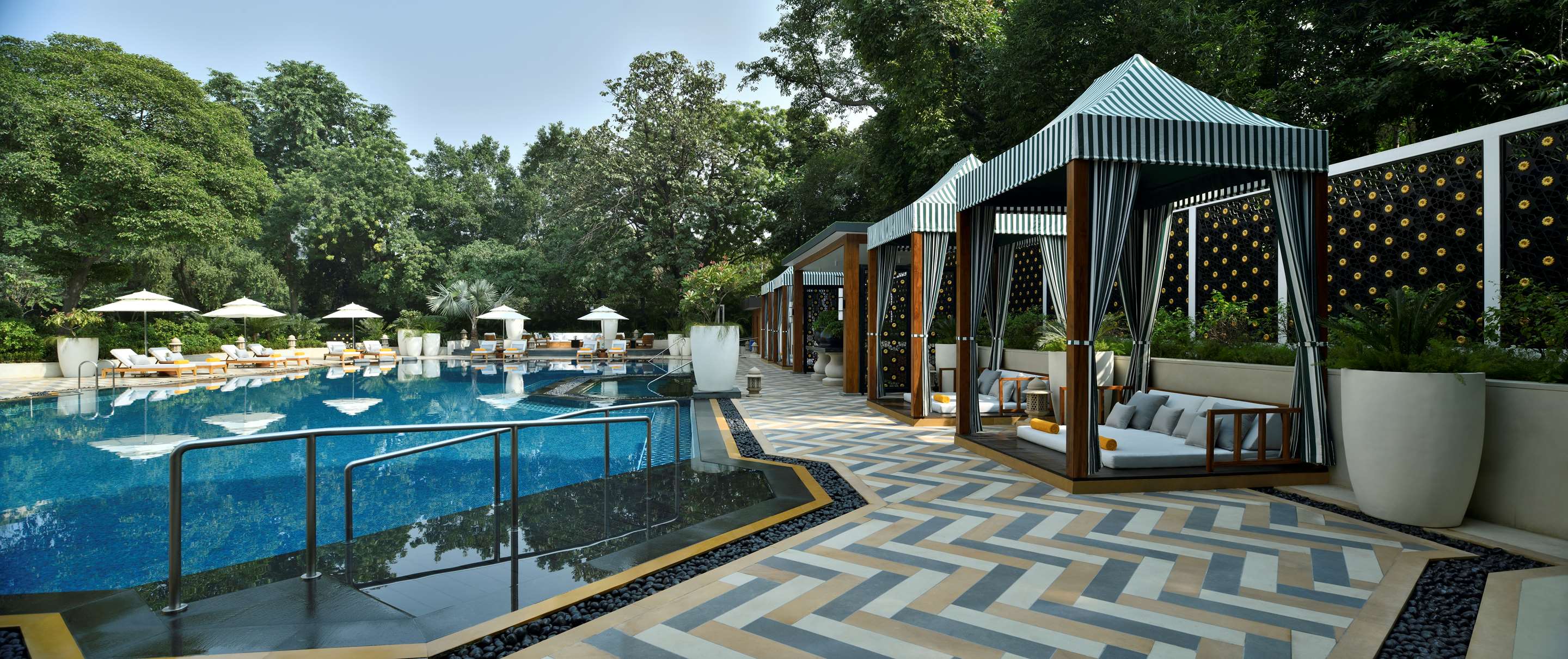Comfortable Cabanas amp Curated Spaces The Pool at Taj Mahal New Delhi