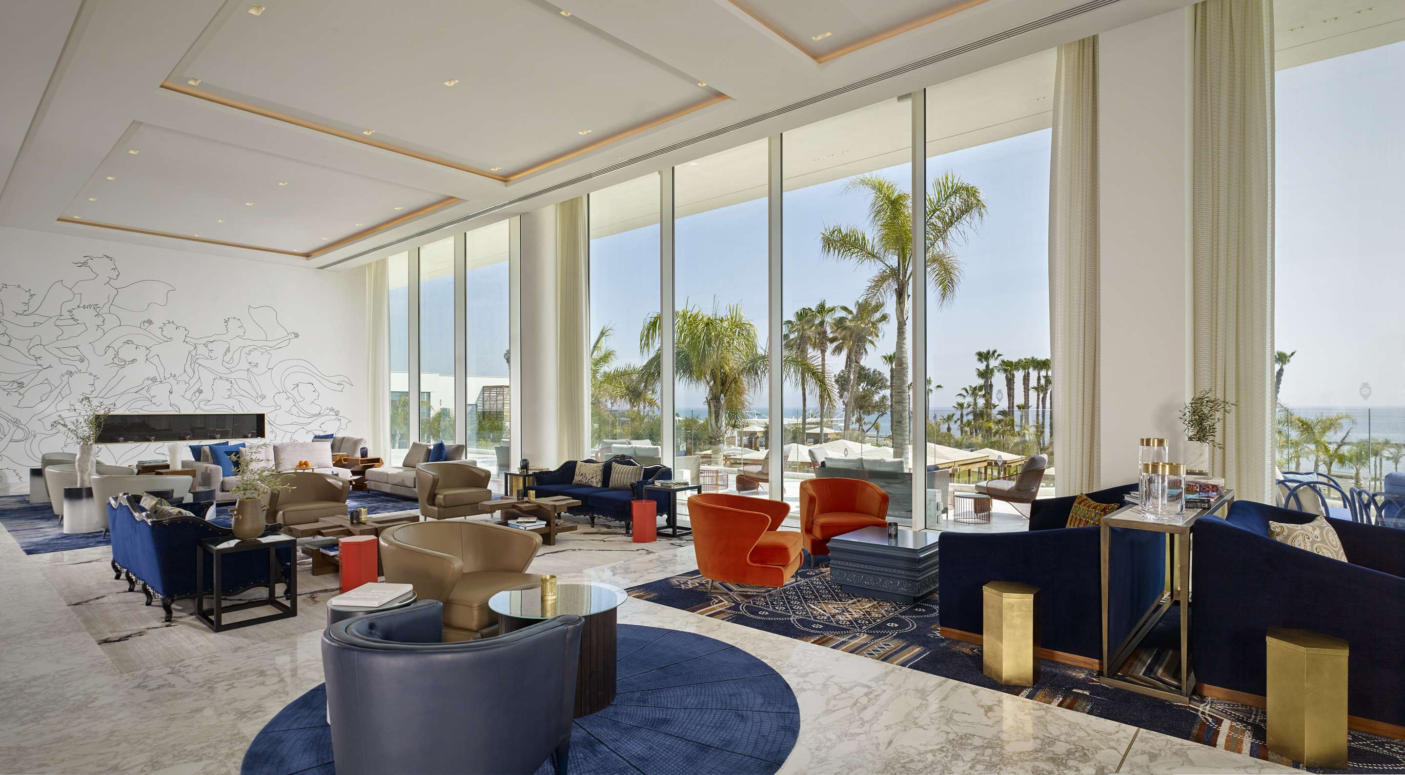 Parklane Limassol Restaurants The Gallery Interior Sea View HR