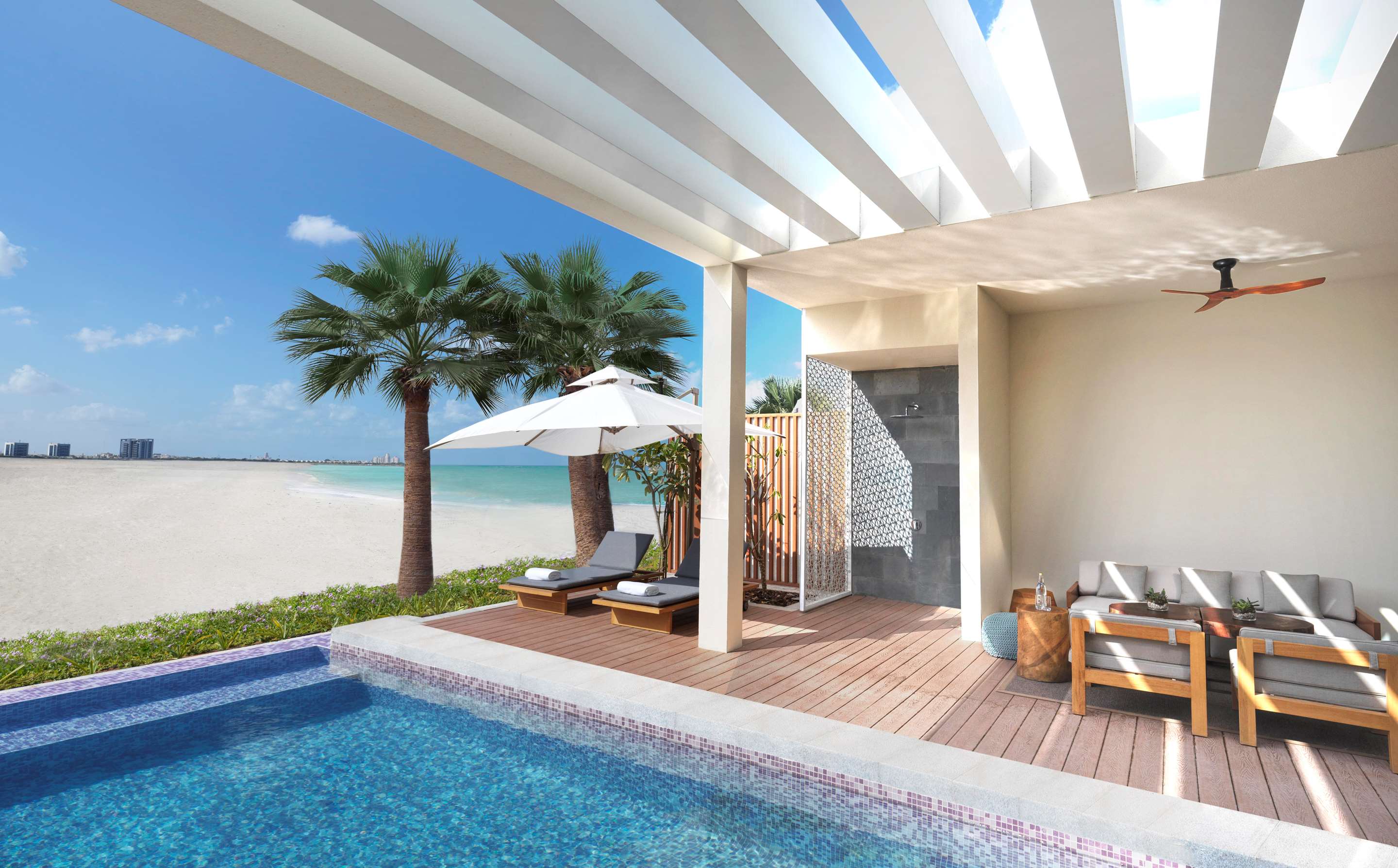 Beachfront Pool Villa Terrace