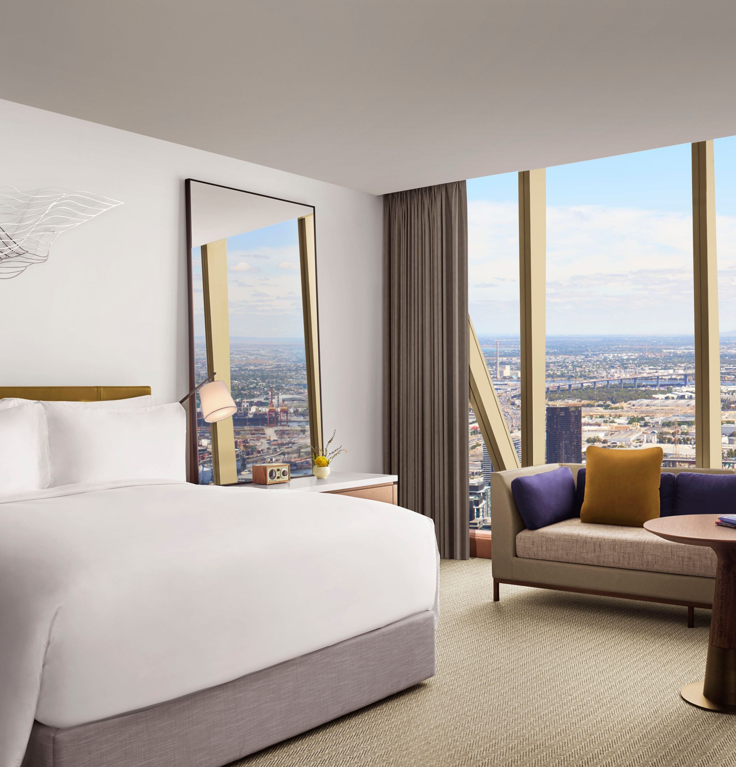 빅토리아 하버 뷰 - 게스트룸, 킹베드 1개, 시티 뷰