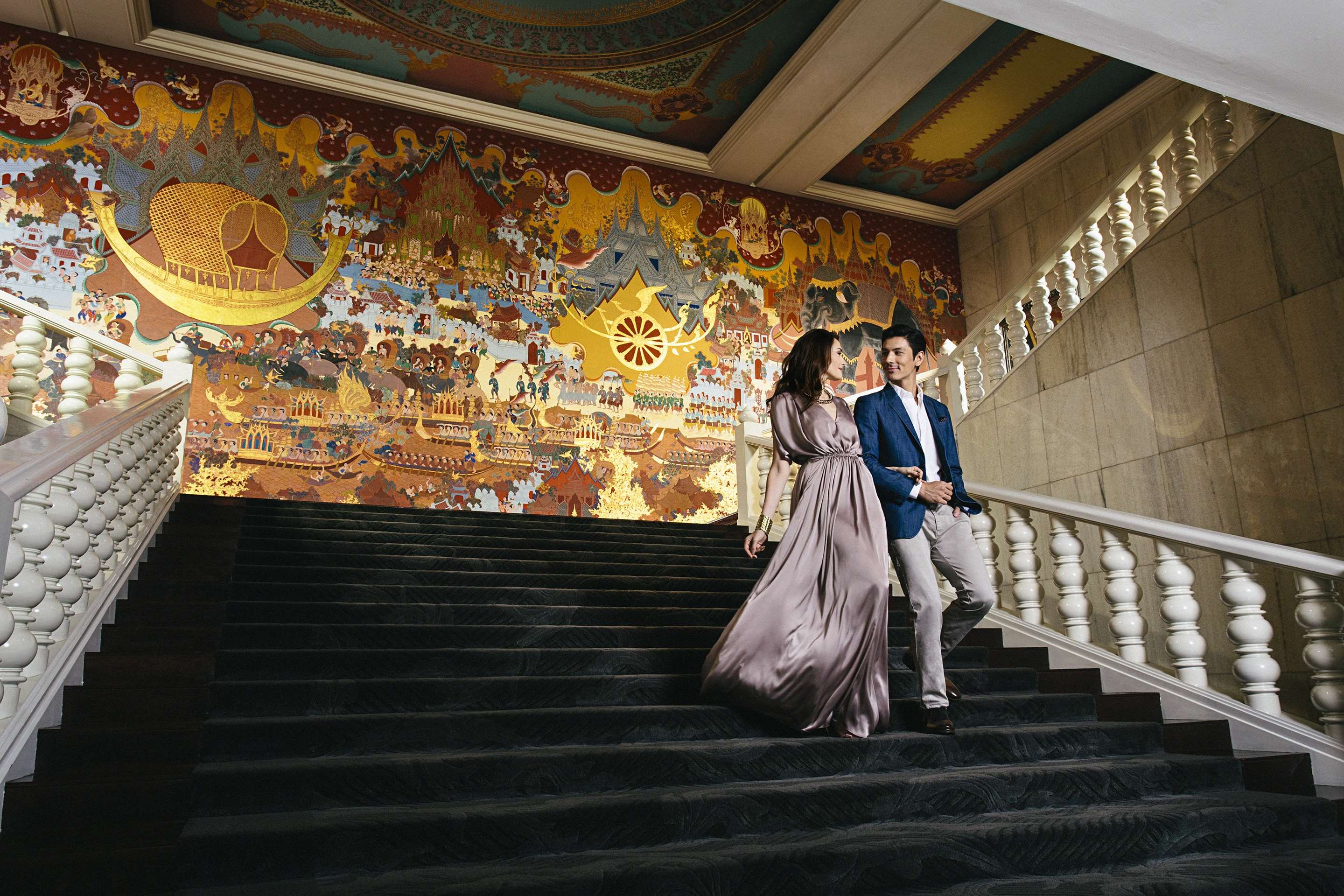 Main stair at hotel lobby