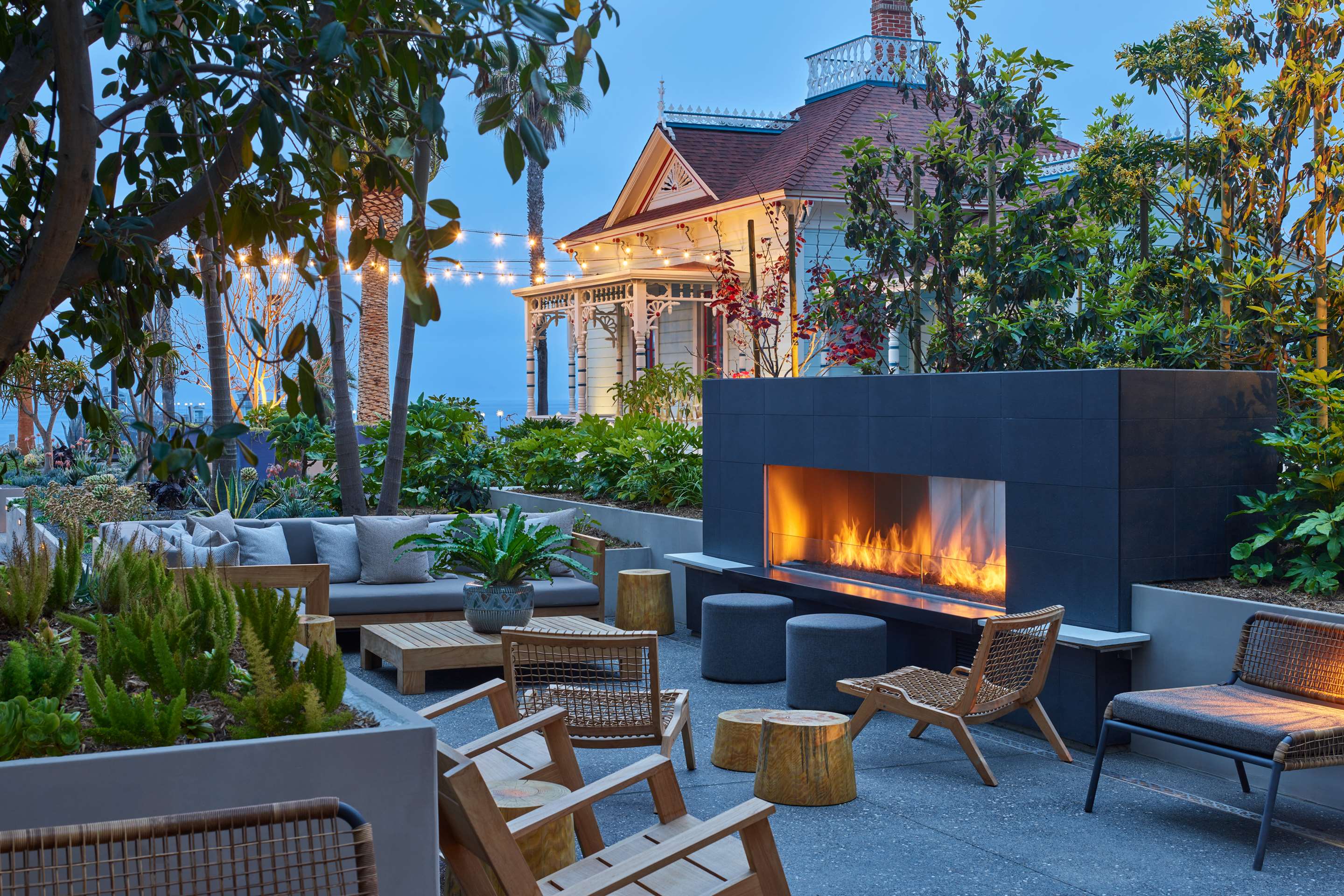 Mission Pacific Patio Fireplace