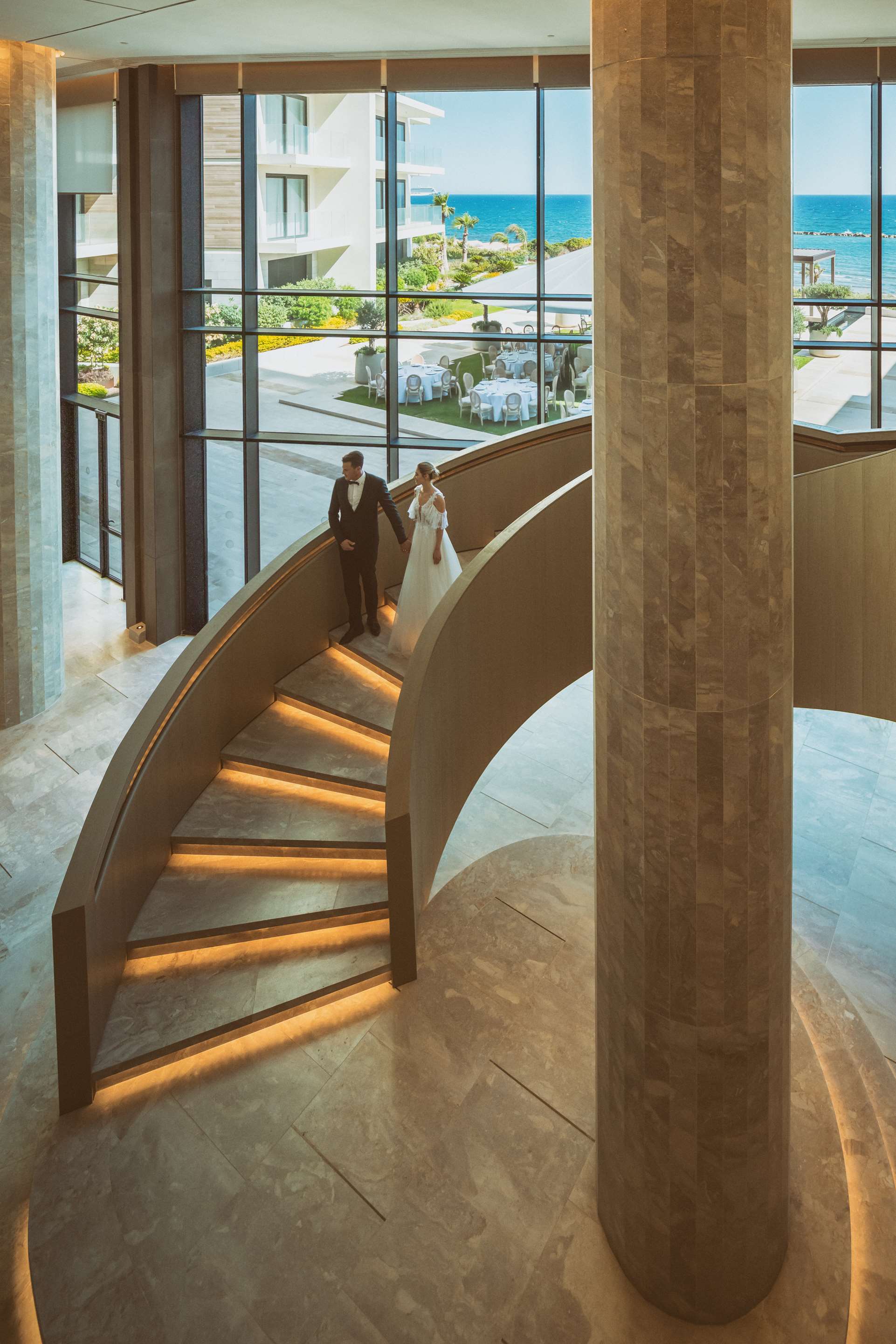 Pre Function Staircase Wedding