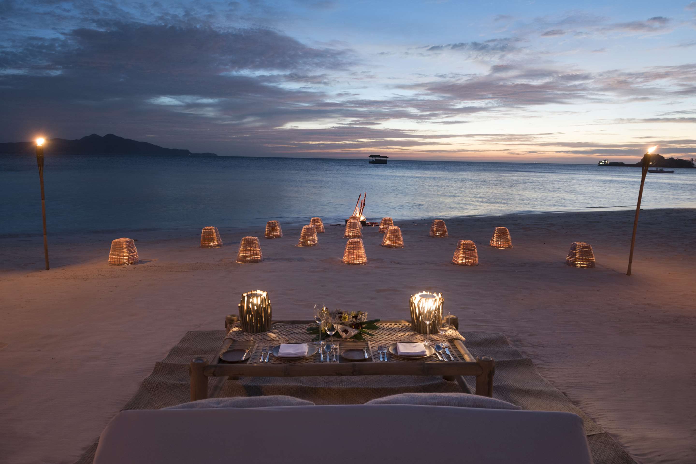 Amanpulo  Private Beach Barbecue
