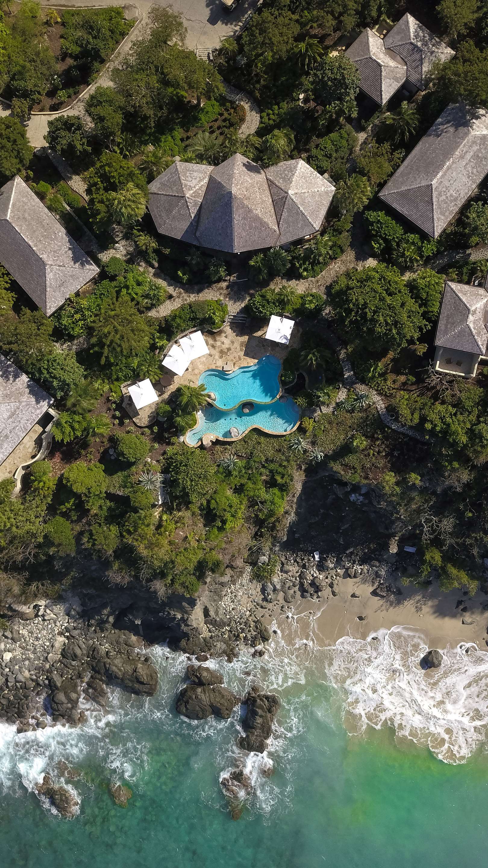 Rosewood Little Dix Bay Sense Spa Aerial Overhead