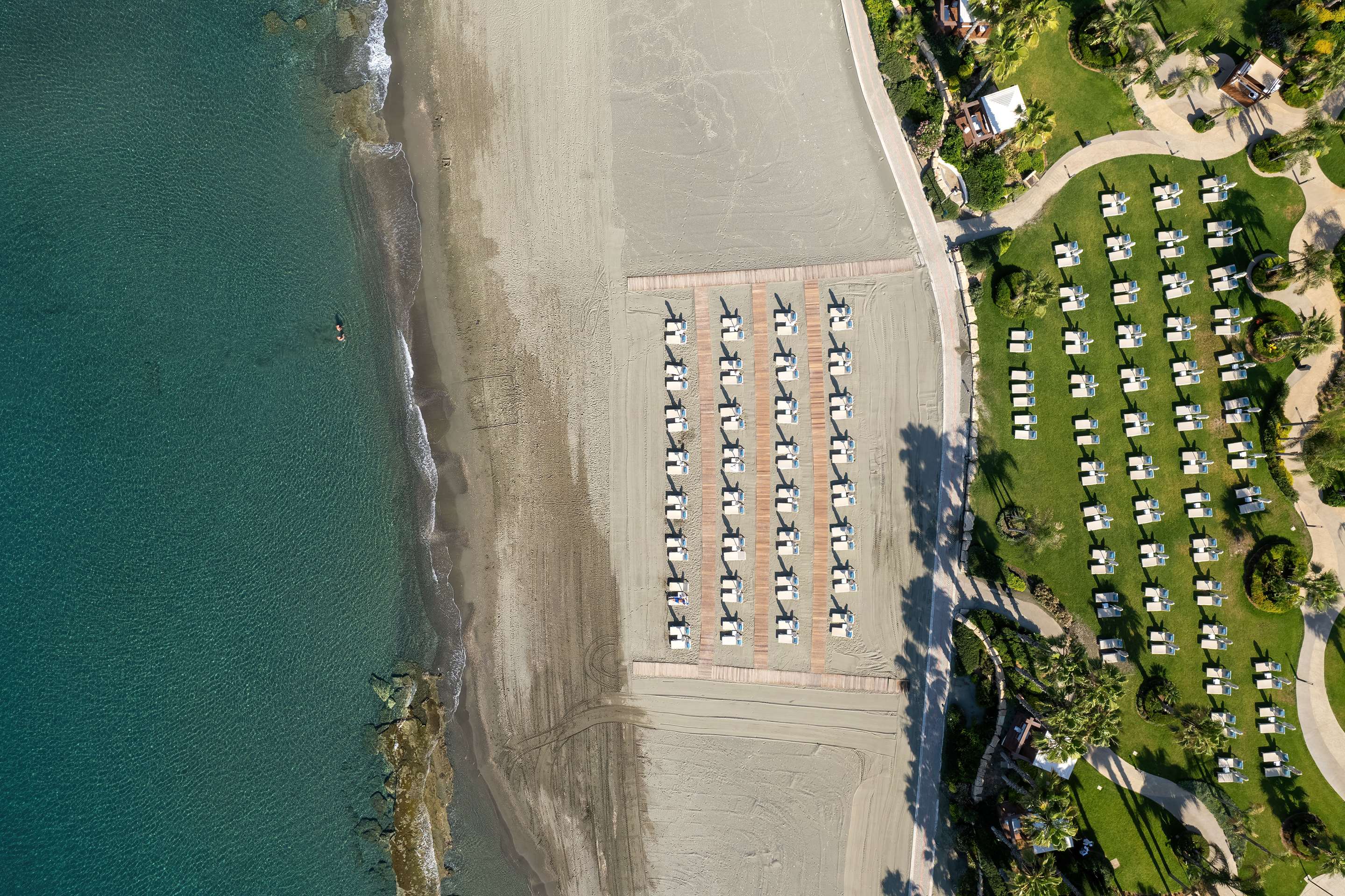 Parklane Limassol Facilities Beach Aerial LR