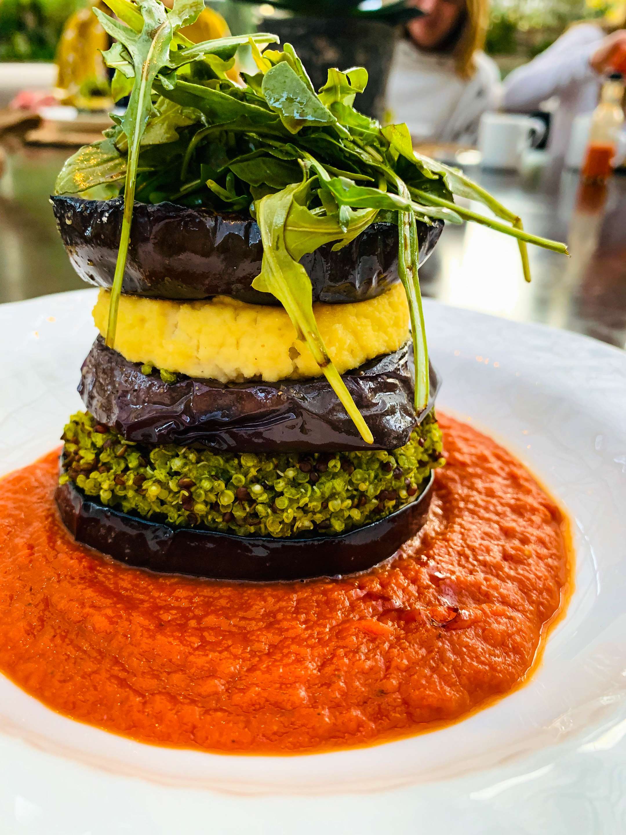 Eggplant Stack with Macadamia Ricotta
