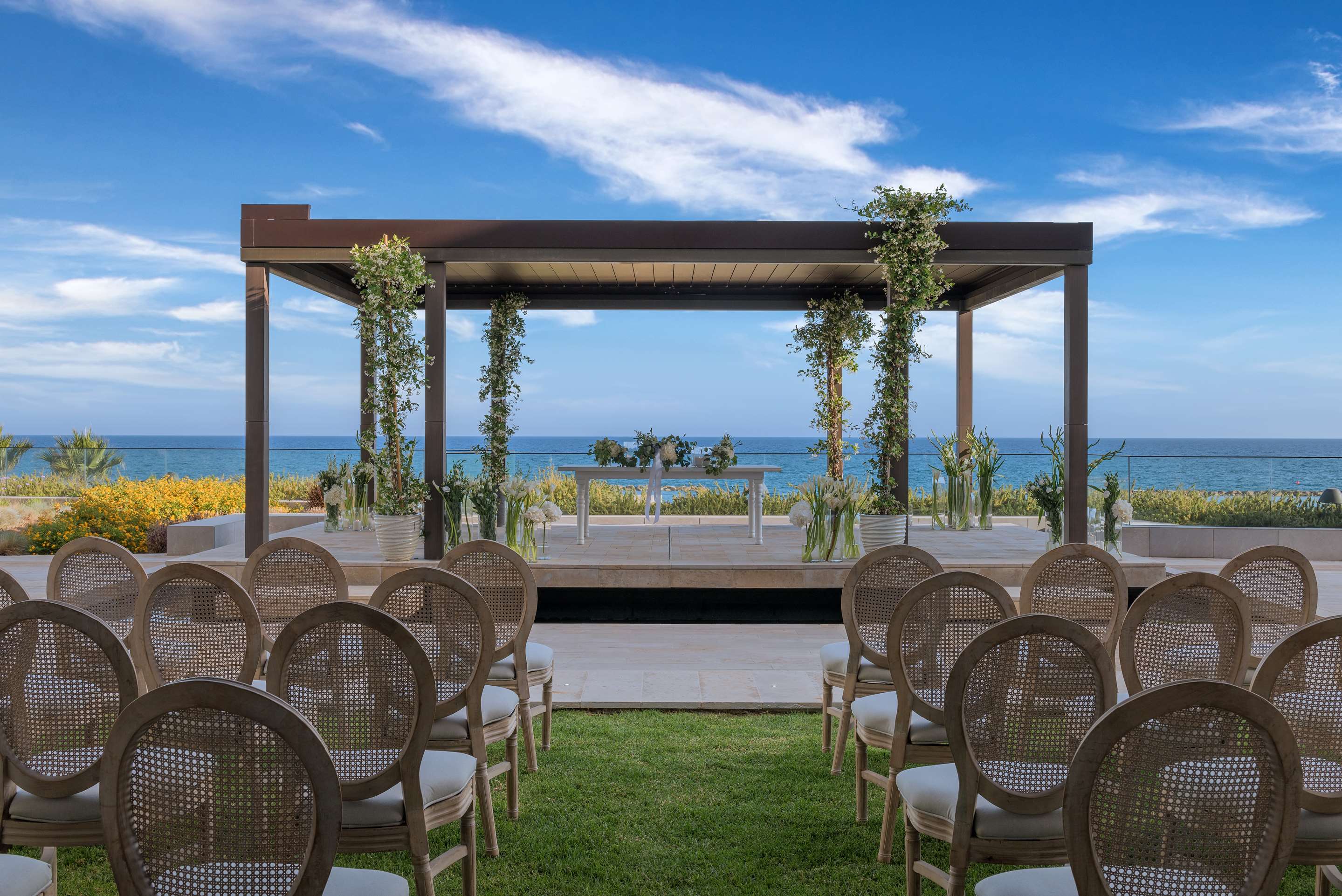 Event Lawn Wedding Ceremony Set Up