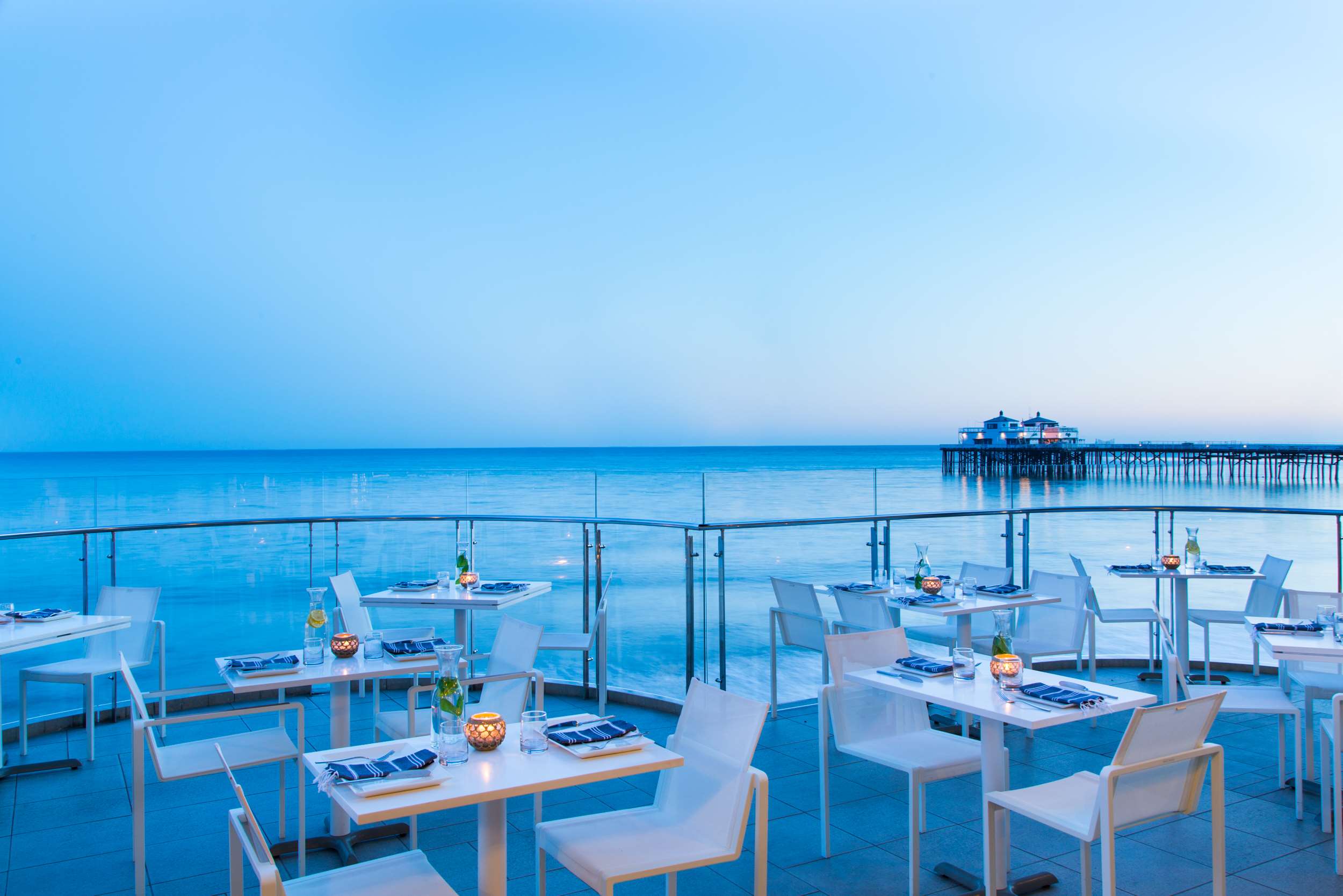 Carbon Beach Club Outdoor Dining Terrace
