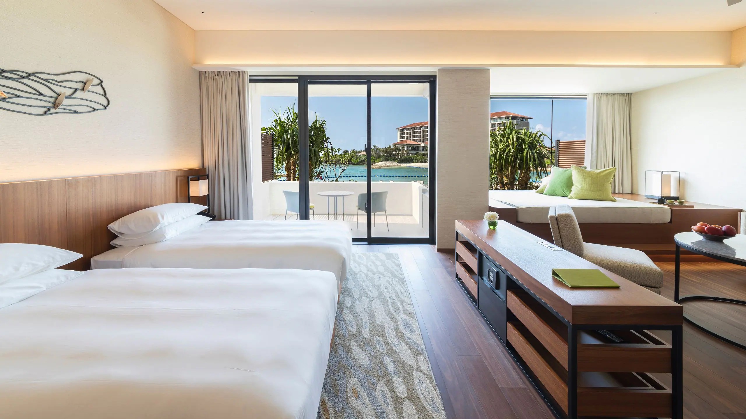 1베드룸 비치 하우스, 트윈베드 2개