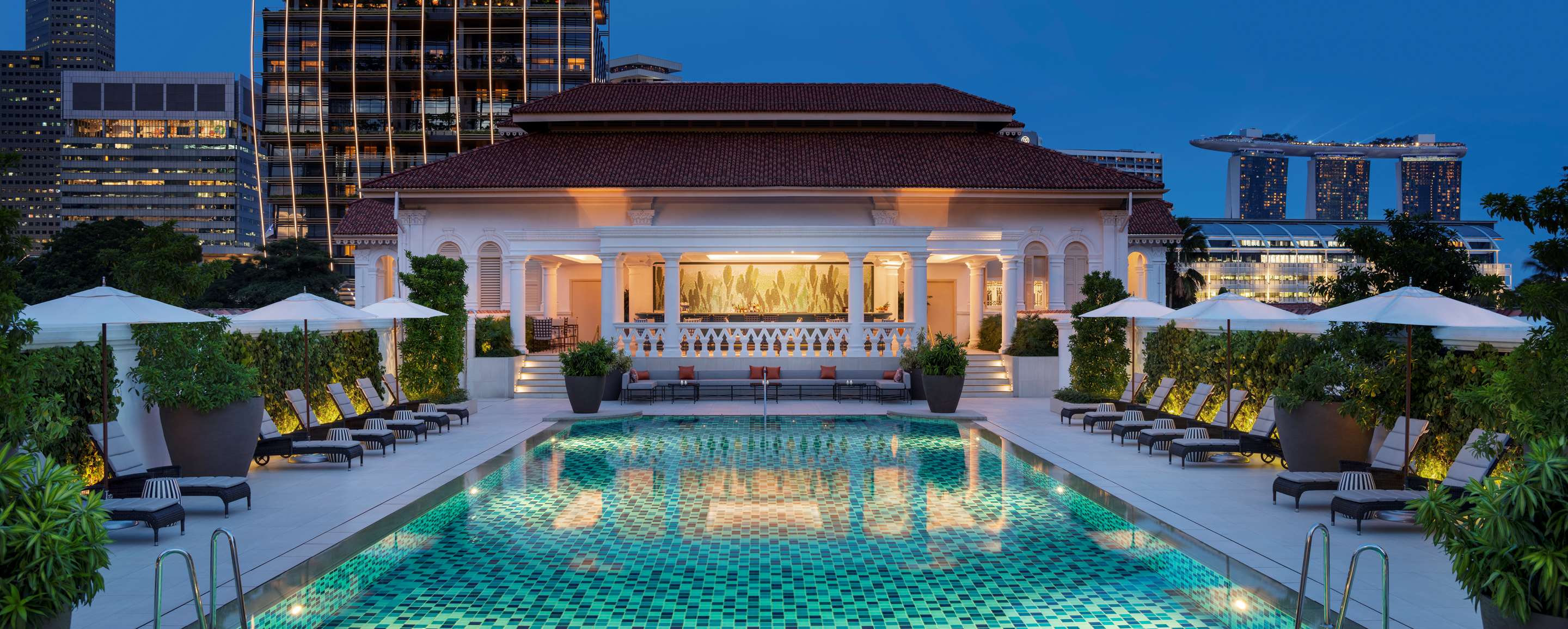 Swimming Pool in Twilight