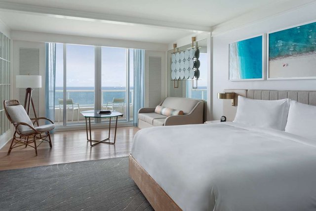 Oceanfront View King Bedded Room