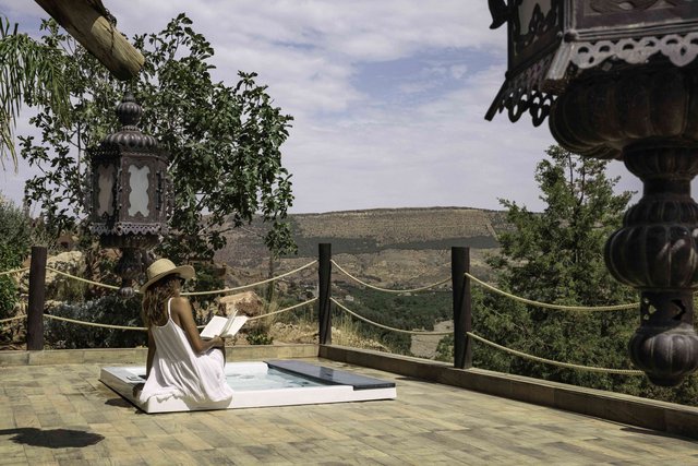 Berber Tent with private hot tub